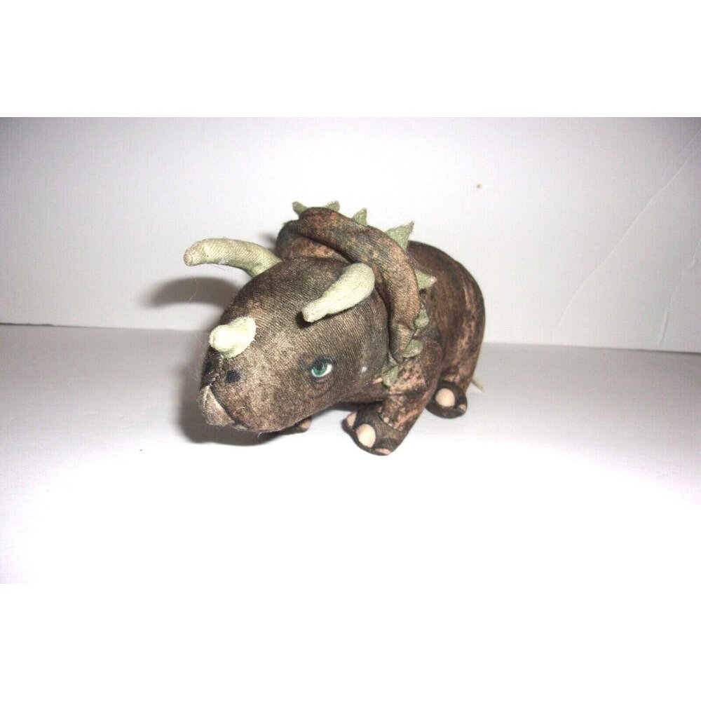 Toy‎ Factory Jurassic Park World Plush Dinosaur Triceratops 10in Brown Green